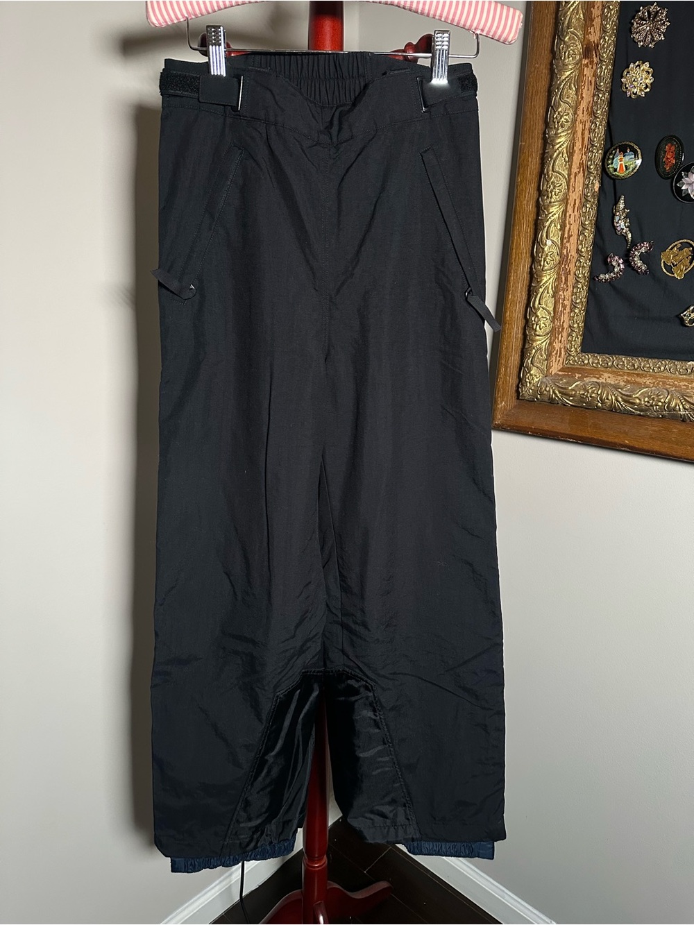 Patagonia Womens Black Zip Off Straight Leg Ski Snow Outdoor Pants Sz 8